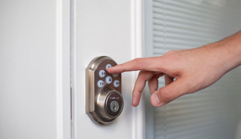 ADT smartlock on a Cleveland home